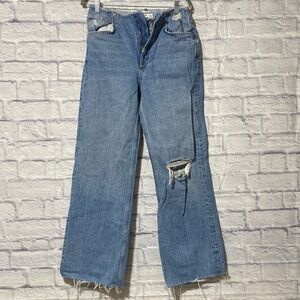Distressed Blue Women's Jeans